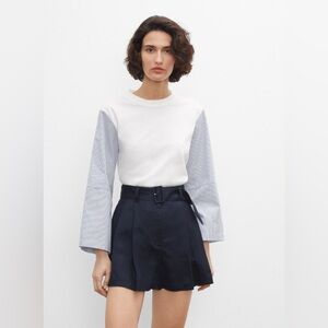 Club Monaco Striped Sleeve Shirt